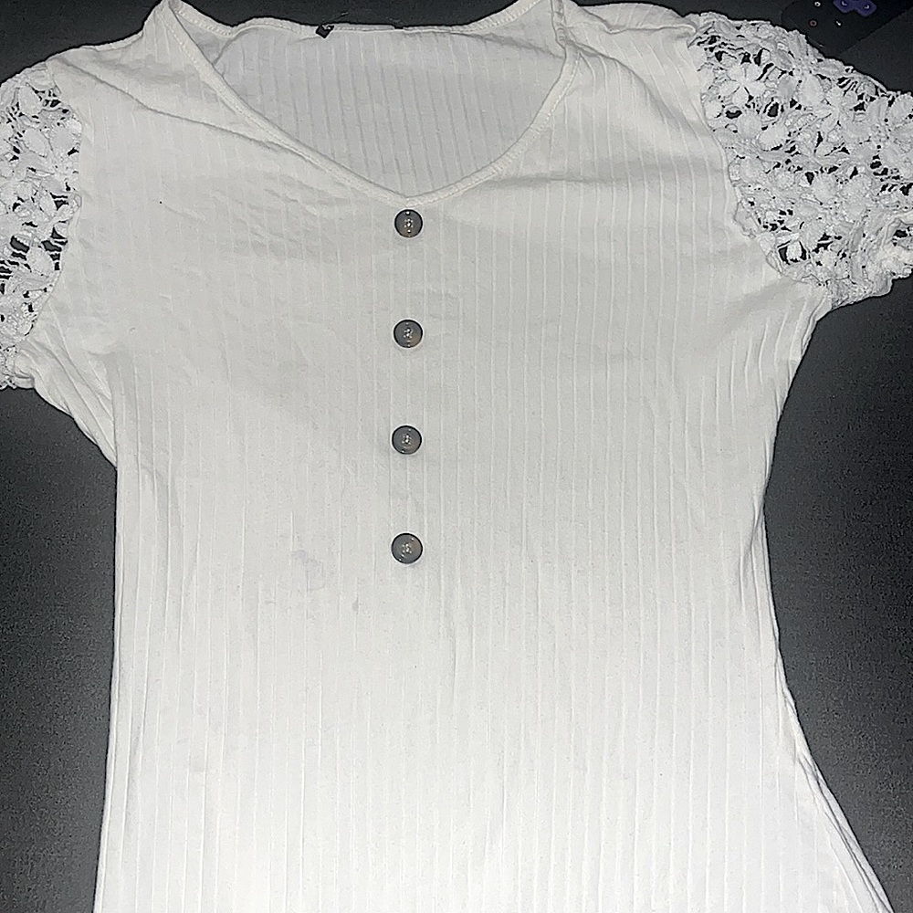 White flower, leotard